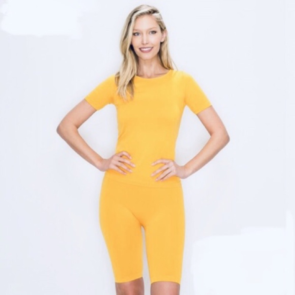 Seamless Biker Short Set